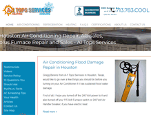 Tablet Screenshot of houston-air-conditioning.com